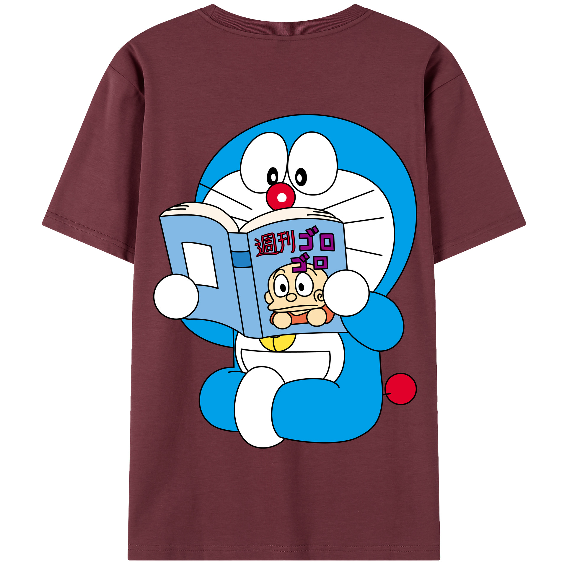 （画像用） ドラえもん Doraemon 綿100％半袖Tシャツ（背面プリント）